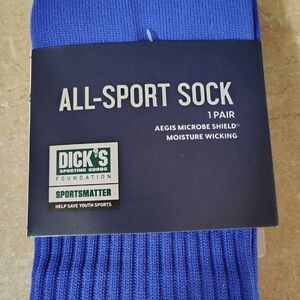 DICK'S All-Sport Crew Socks in Blue - 1 Pair